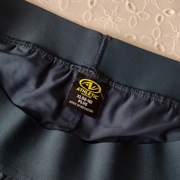 ATHLETIC WORKS Pleated Navy Skort Pull-up NEW Plus XL 14-16 - Picture 5 of 8